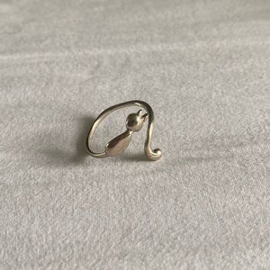 925 silver cat ring